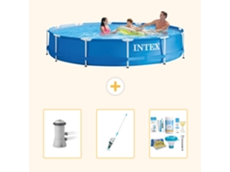 Intex Piscina Com Estrutura Redonda - 366x76 Cm - 4-peças S22468