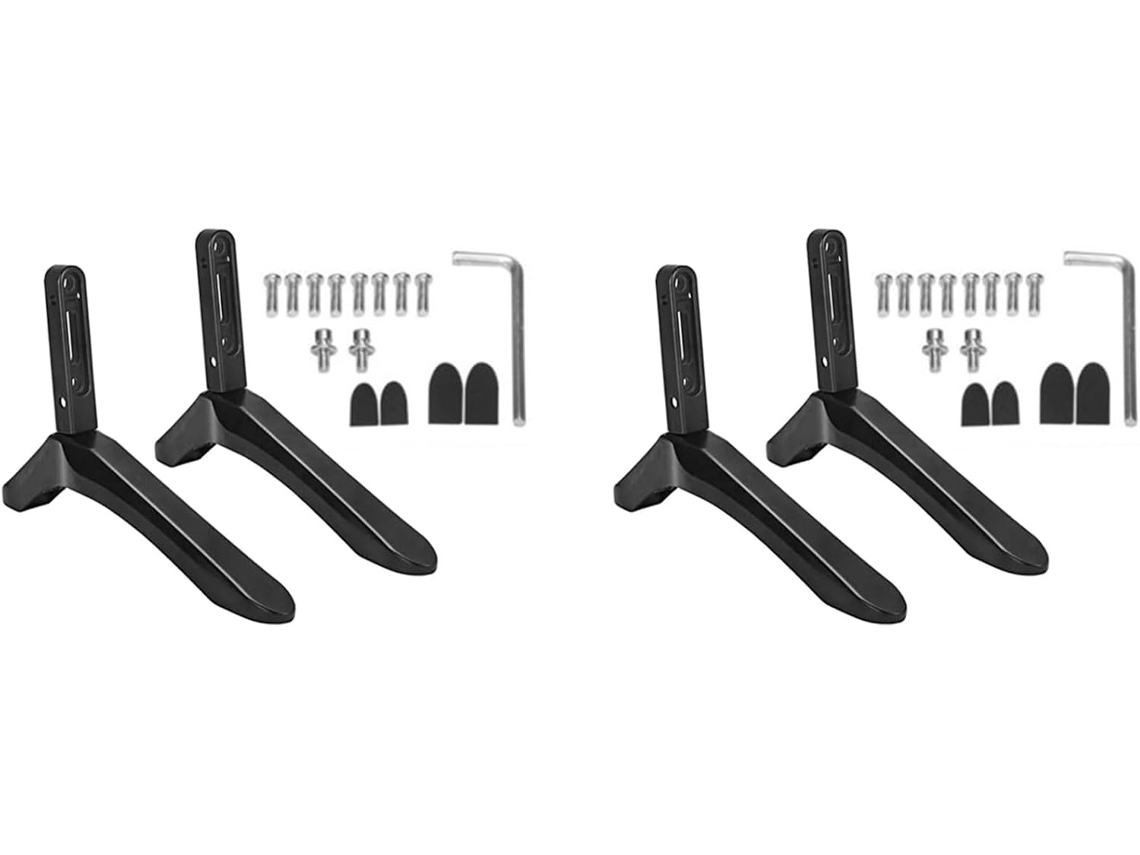 Base Universal de Aço para Tvs Lcd de 32 a 65 Polegadas , com Suporte e Elevador de Liga Metálica. SFUSHOS (4 Unidades)