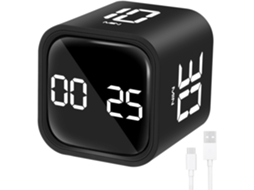 Temporizador Pomodoro Digital Em Cubo, Temporizador De Cozinha, Temporizador Para Culinária, Gerenciamento De Tempo, Ideal Para Escritório, Estudo