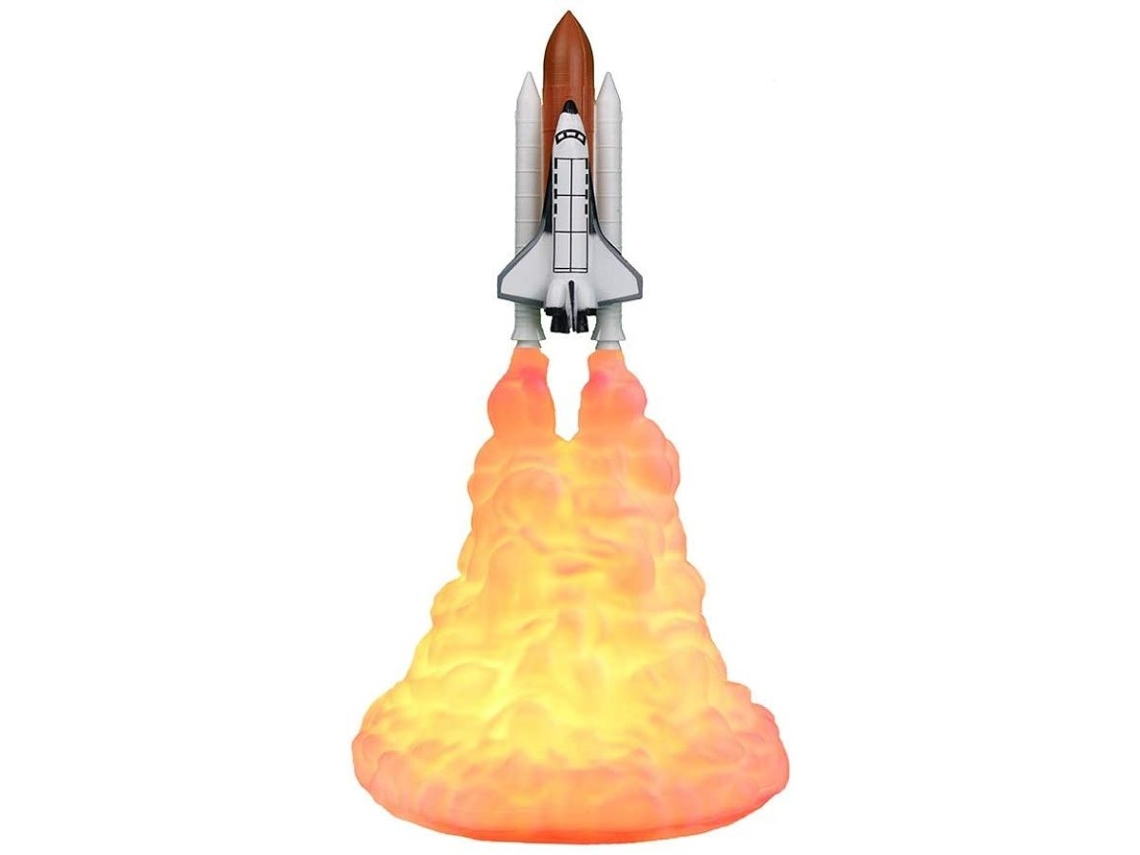 Lâmpada 3D Foguete Usb Recarregável Presente para Amantes Do Espaço NEVEANCE