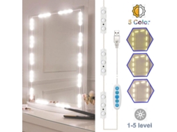 2026 luz de Espejo Led Regulável com 45 Leds Luz de Maquiagem Diy para Mesa de Maquiagem Usb