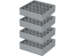 Organizador Gavetas 24 Células Dobrável, Roupas Íntimas e Meias, 4 Pcs ZYBLSSBB