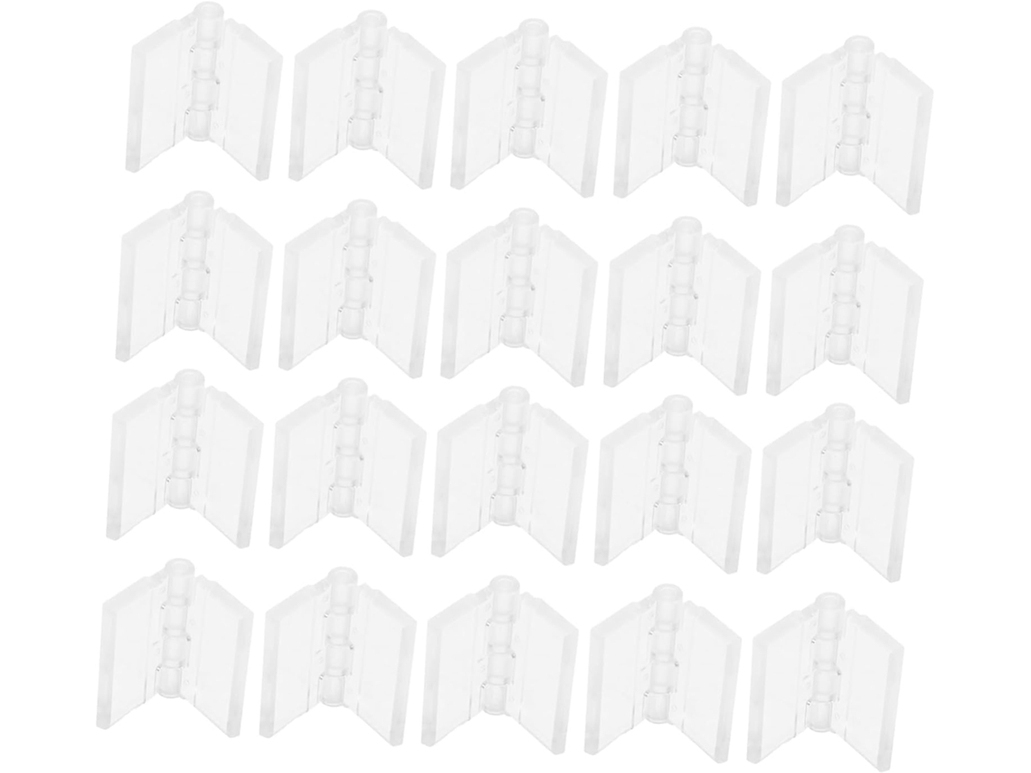 Conjunto De 20 Dobradiças Acrílicas Com Fechamento Suave Para Portas