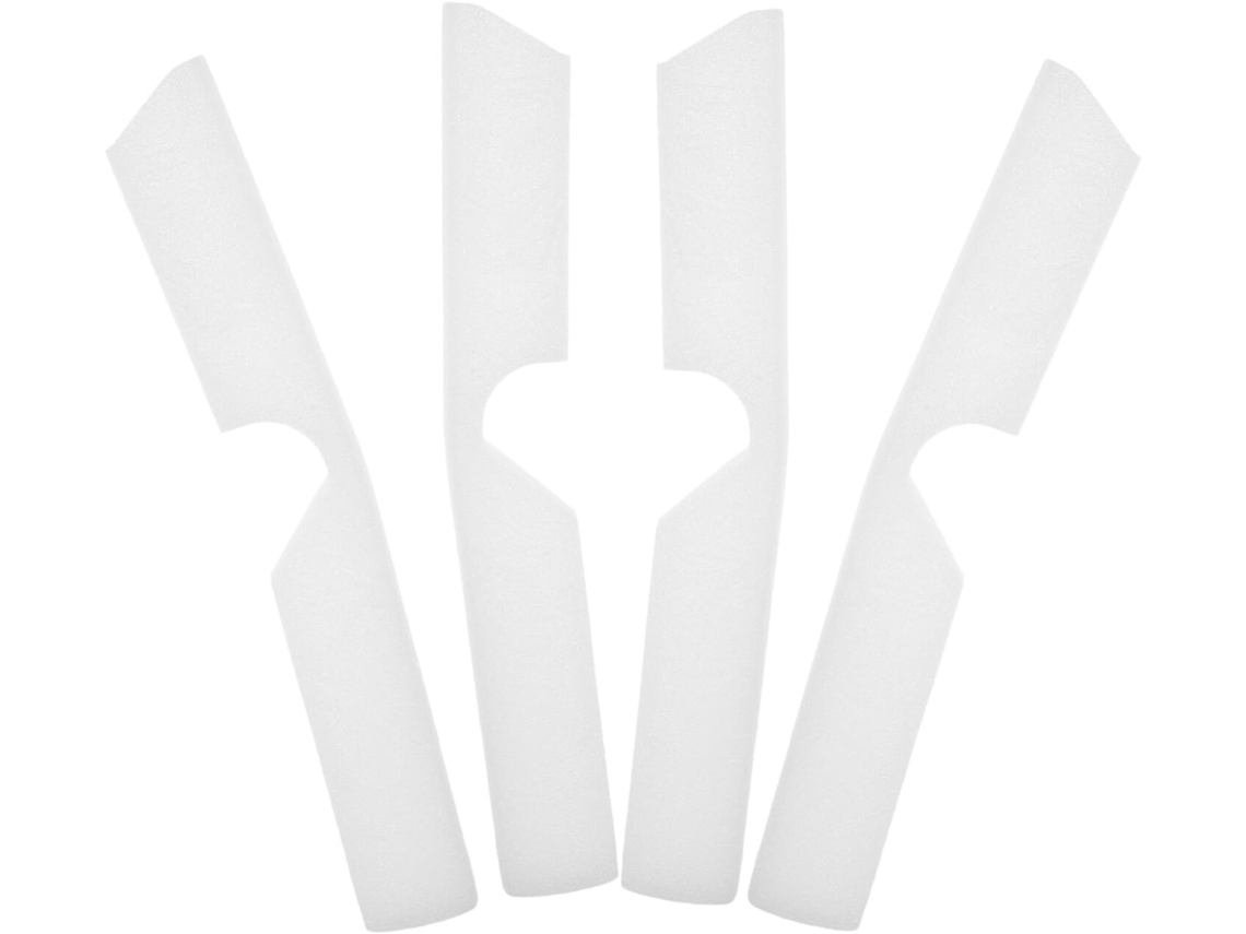 Nuobesty Conjunto De 4-tiras Antiderrapantes Espuma Brancas Para Cabides, Organizadoras De Armários, Flexíveis E Que