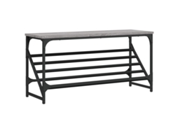 Shoe Rack, Shoe Racks Vidaxl Cinzeto Madeira Processada (n/a)