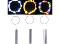 Laxiscreed Conjunto De 3 Luzes De Fio De Cobre Led Para Decoração E Garrafas De Vinho