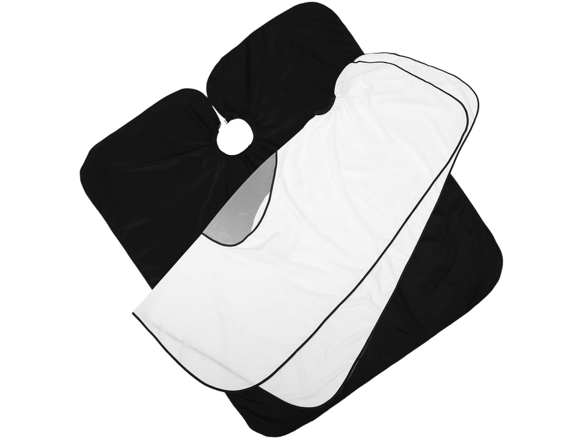 2 Pièces Cape De Barbier Transparente Imperméable Ajustable