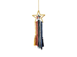 Tapeçaria de Estrelas, Lua, Sol e Pompoms LAXISCREED