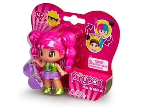 Famosa - Boneca  Pinypon - Novo Aspecto Figuras Rosa Cabelo Modelo 1 Boneca  Pinypon - Novo Aspecto Figuras Rosa Cabelo Modelo 1