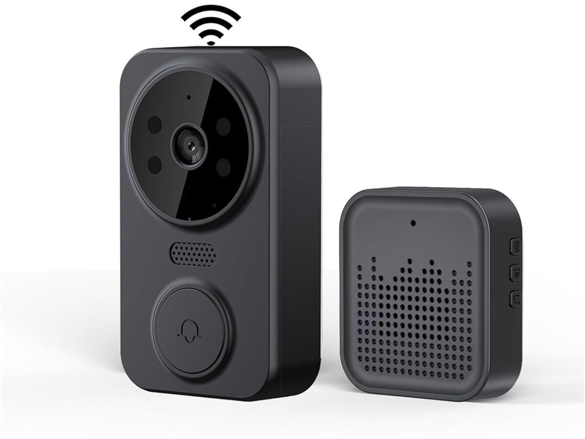 Campainha Inteligente, Campainha de Vídeo Sem Fio com Visual Inteligente, Visão Noturna Hd, Campainha de Segurança Wi Fi, Versão a Bateria Bril wer