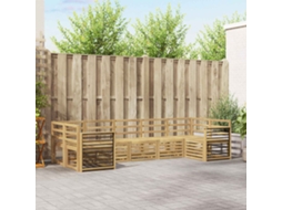 Vidaxl Conjunto De Sofás Para Exterior 7 Unid. Branco