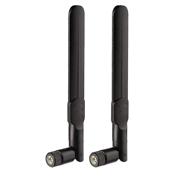 Ca Antena 4g Lte 8dbi Com Conector Sma Compatível Com Roteador 4g Lte, Gateway E Telefone Residencial Aquaforge (2 Unidades)