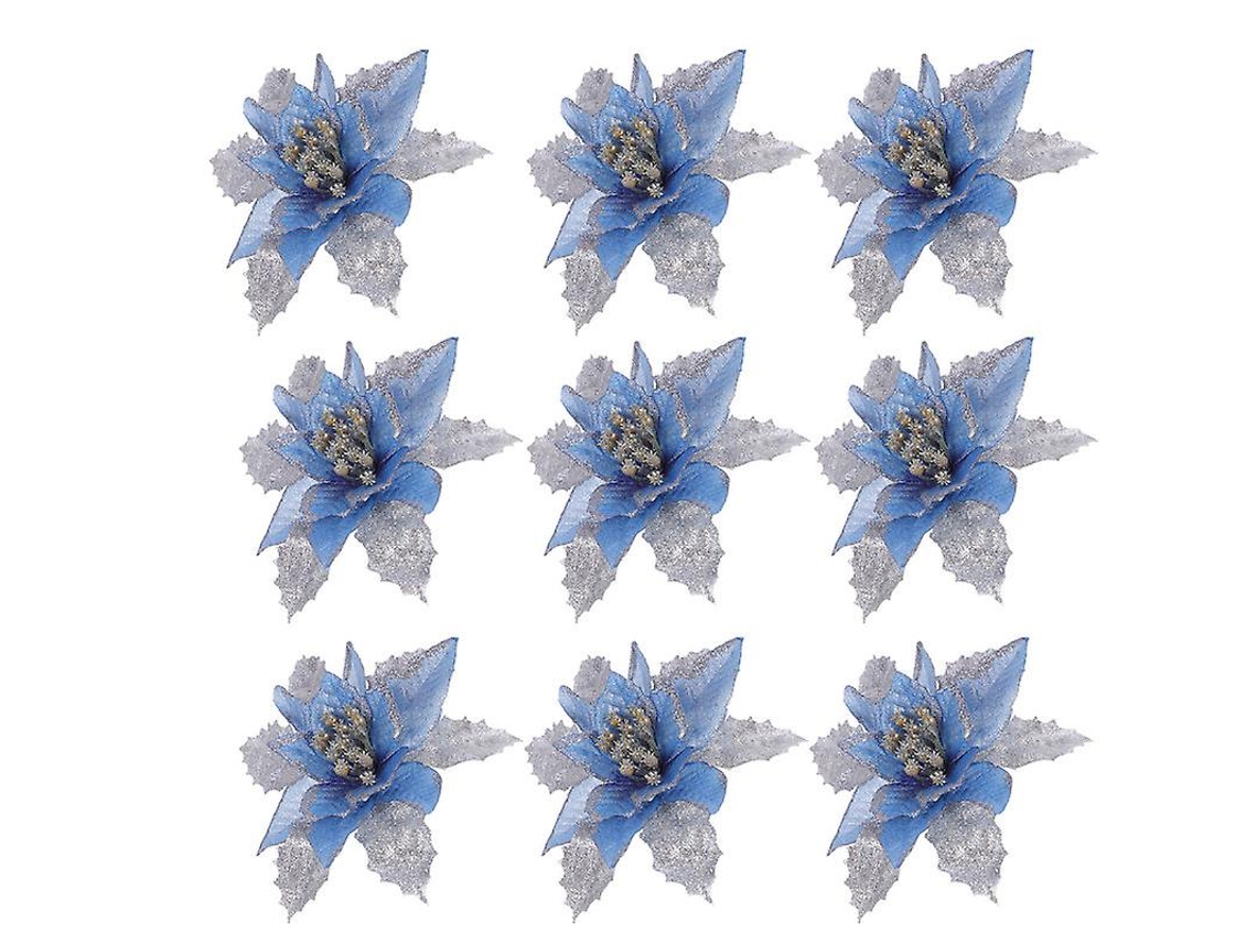 12 Unidades de Flores de Árvore de Natal ALLINLESS