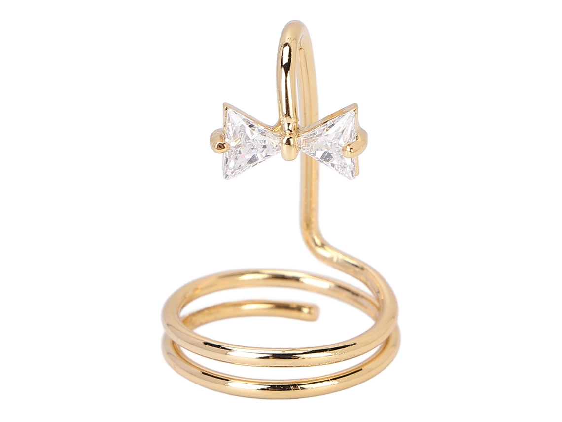 Anel De Unha Em Cobre Eletroplatado Acessório De Manicure Artístico Fashionado Ouro