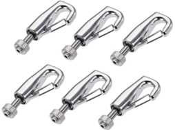 Conjunto de 6 Ganchos para Pend. Quadros, 7, 5mm de Diâmetro, Ajustáveis, em Cobre CHABERLU