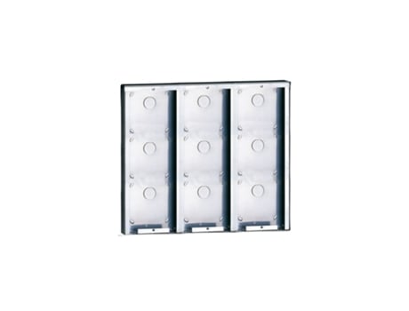 Caixa de Montagem Mural em Aço Inoxidável Módulos Powercom 9 3316/9 COMELIT