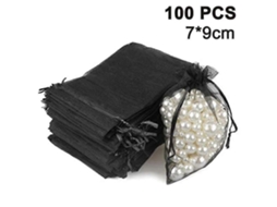 100 Saquinhos De Joias Com Cordão Para Lembrancinhas De Casamento, Festas E Natal. Hengjian