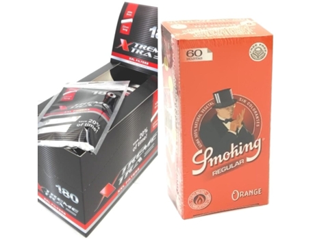 Filtros Xtreme Xtra Slim Long 6x22mm Smoking Orange Regular Curto (70mm)