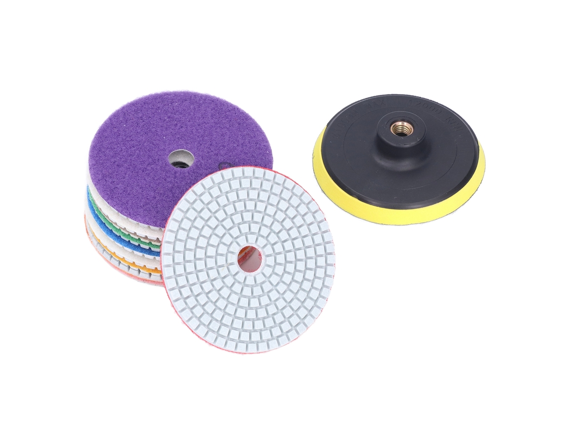 Conjunto 11 Discos Polimento Diamante Pedra Cerâmica Apoio