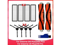Para Dreame D10 Plus/d10s Plus, Para Dreame L10 Plus/z10 Pro Aspirador De Pó Escova Lateral Principal Filtros Hepa