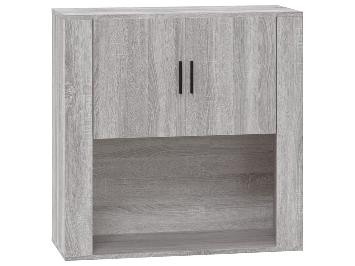 Wall Cabinet, Wall Cabinets Vidaxl Cinzeto Madeira Processada (n/a)