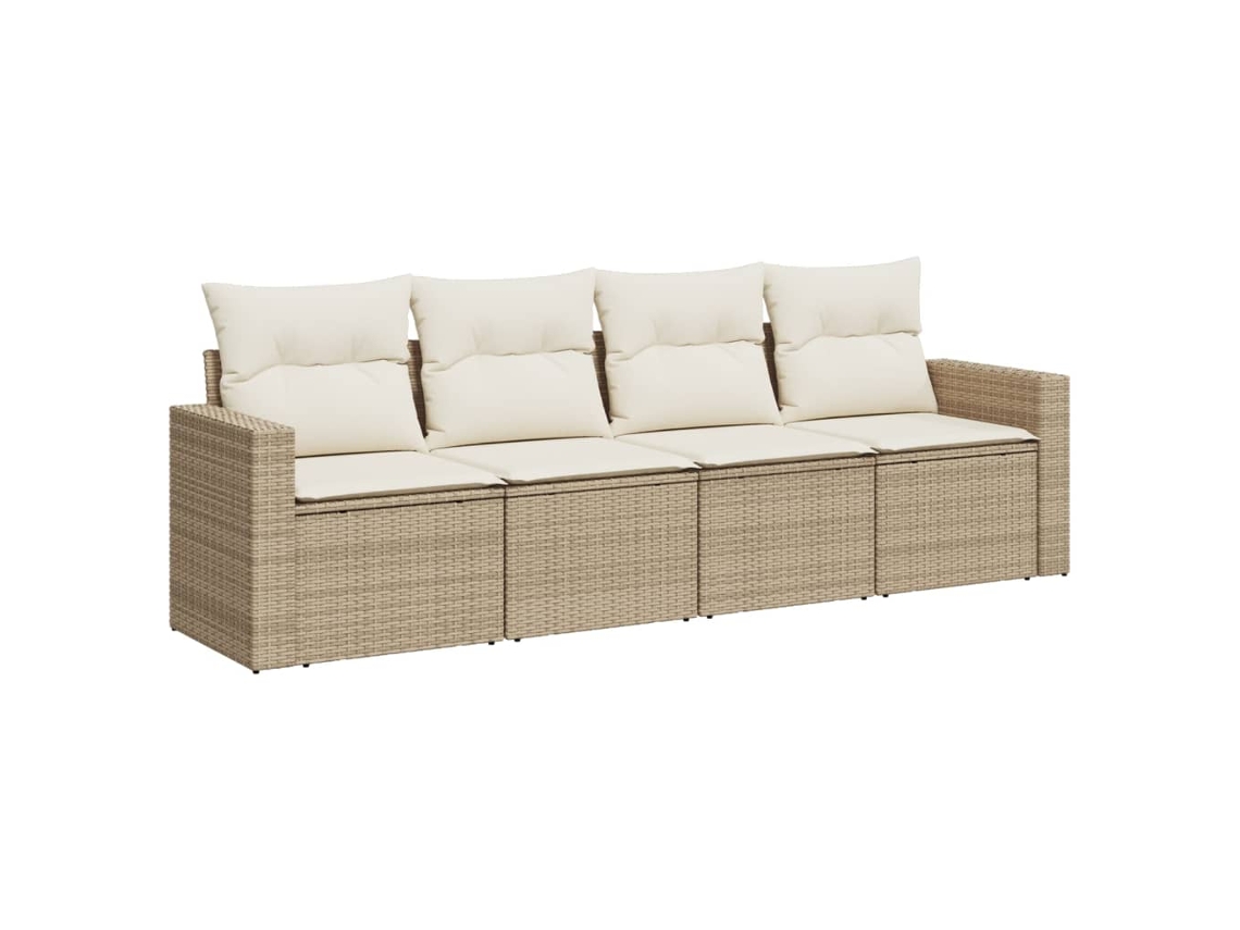 Garden Sofa Set, Garden Sofa Sets Vidaxl Bege Rattan / Vime (n/a)
