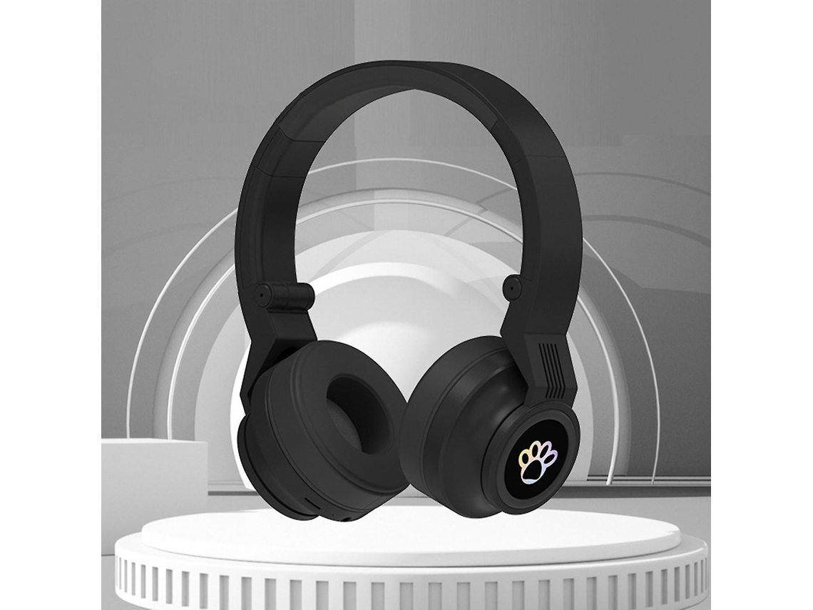 Auscultadores Bluetooth Luminous Pluggable Cable Black