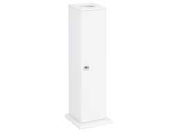 Móvel de banheiro estreito, porta papel higiênico, prateleiras, 19.5x19.5x65cm, branco BTFORUS