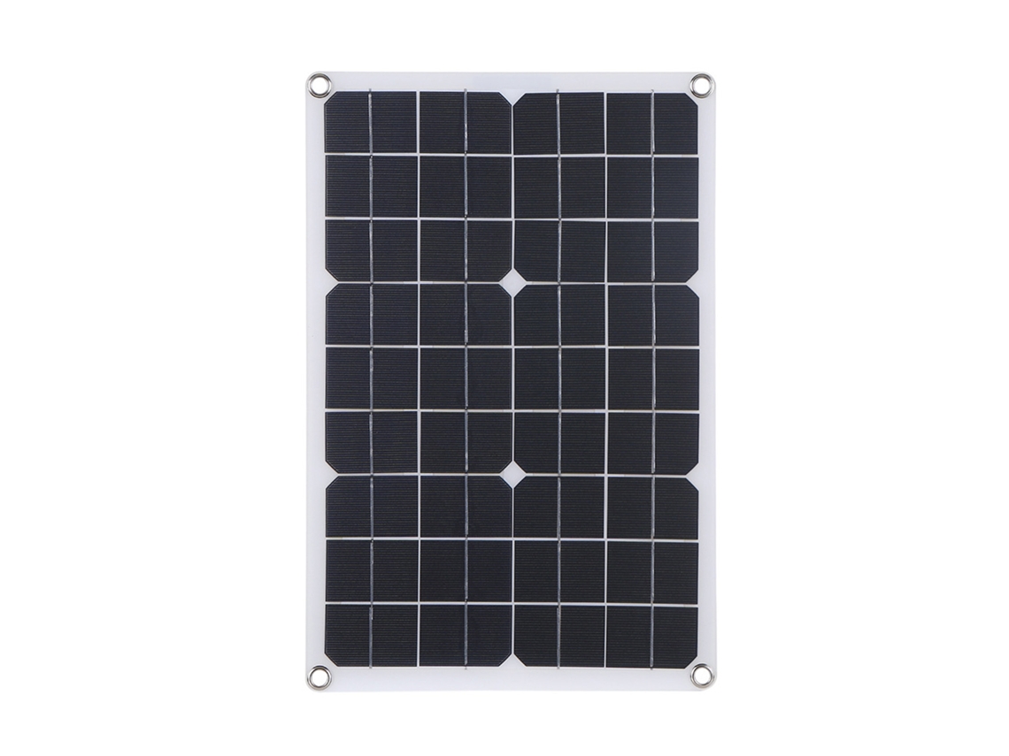 Kit De Painéis Solares Flexíveis Laxiscreed De 18w Com 2 Usb E Silicone Monocristalino