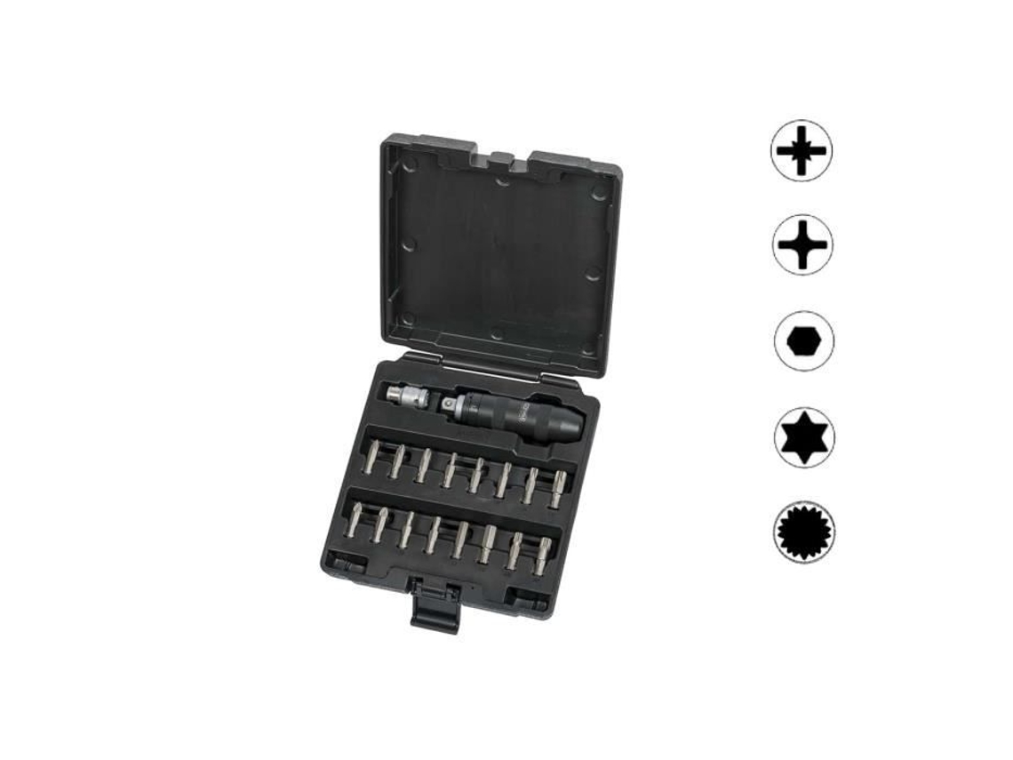 Conjunto de Pontas com Chave de Fenda de Impacto 18 Peças 515.2000 KS TOOLS