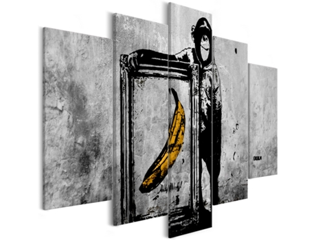 Quadro ARTGEIST Proud Monkey (5 Parts) Wide (200x100)