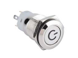 Interruptor de Botão 16mm 24v Led Auto bloqueio