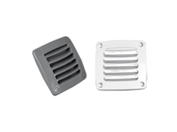 Grade de Ventilação Quadrada Prateado 92 X 92 Mmplastimo