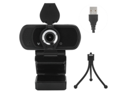 Webcam 1080p Com Microfone Tripé Mini Câmera Usb Sem Driver Acessório Para Computador