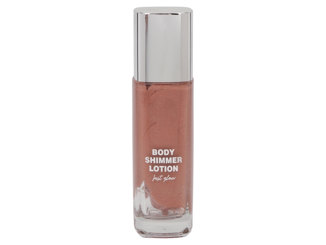 Loção Corporal Glitter 100ml Rosa Dourado Para Brilho Da Pele Sunflare