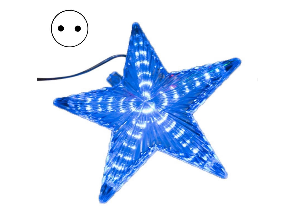 Enfeite De Estrela De Natal Com Luz Led, Formato Criativo, Plug And Play, À Prova Dágua Ip65, Brilhante, Estrela De Cinco Pontas, Qinghai Olysi Shop