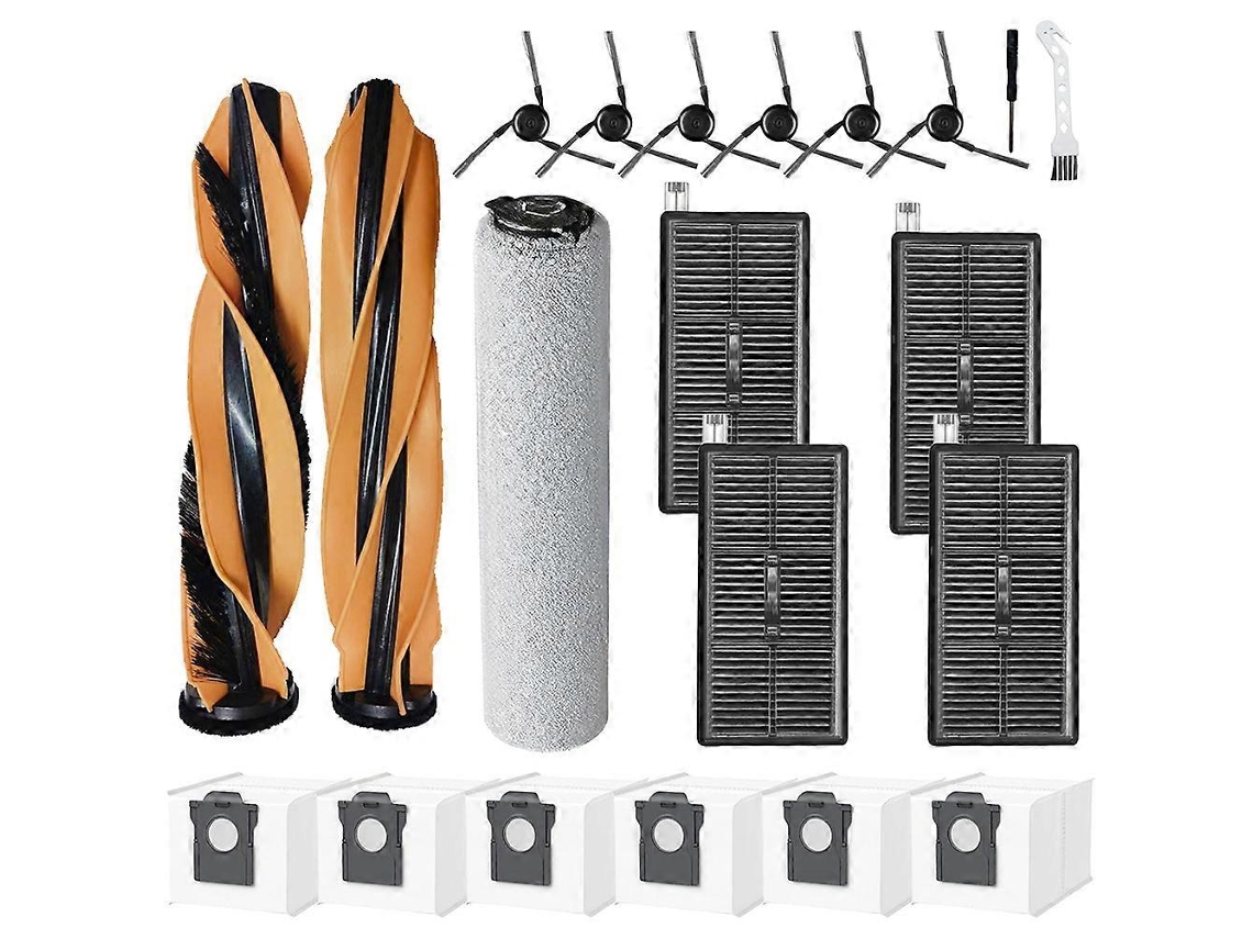 21pcs Main Brush Roller Mop Dust Bags Side Brush Filter For Z60 Ultra Robot Vacuum Cleaner Parts