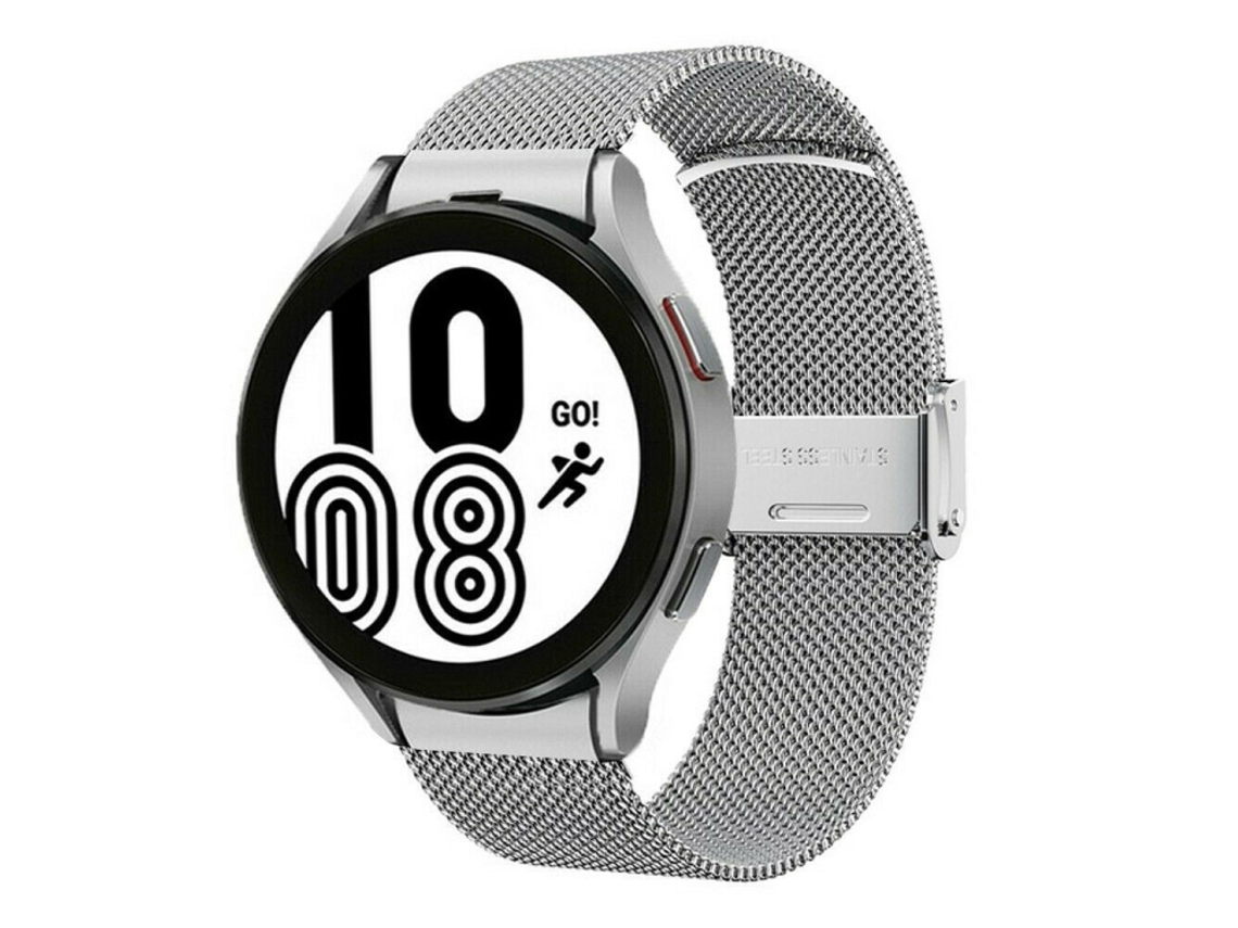 Bracelete para Samsung Galaxy Gear S2 Classic Metal Milanês Malha de Aço Silver XIAOMOYU