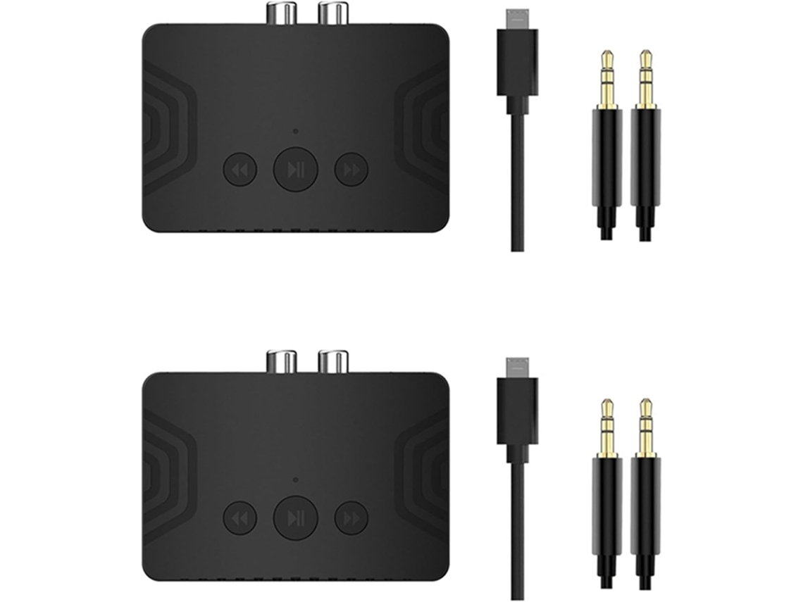 Receptor De Música Bluetooth 5.3 Duplo, Adaptador Bluetooth, Receptor