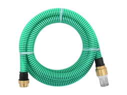 Vidaxl Mangueira De Sucção Com Conectores De Latão 1,1" 20 M Pvc Verde