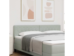 Vidaxl Cabeceira Cinzento-claro 180 Cm Veludo