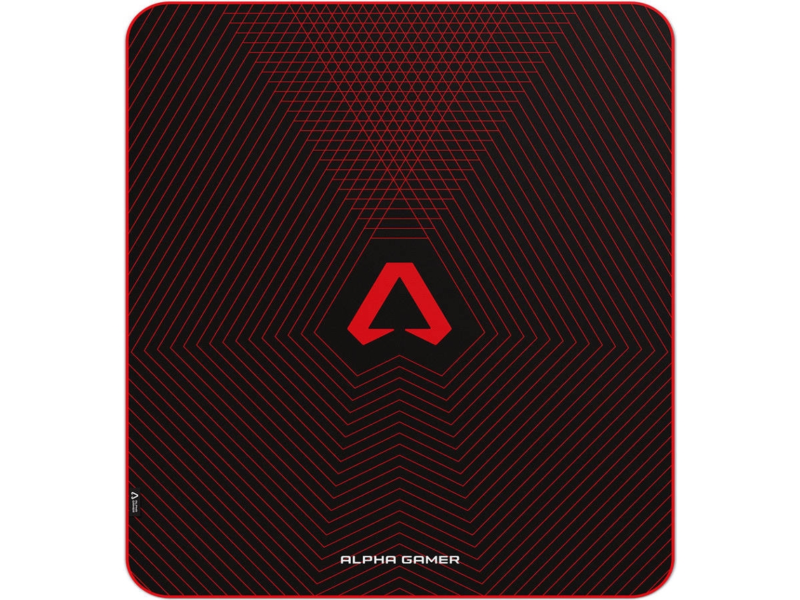 Tapete de Cadeira Gaming ALPHA GAMER Kadran Grid Vermelho