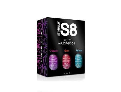 Caixa de Óleo de Massagem S8 3X50Ml STIMUL 8