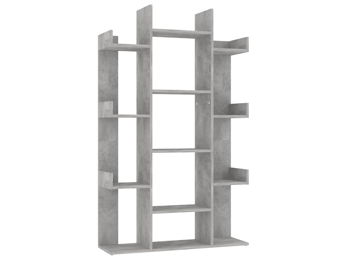 Book Cabinet, Book Cabinets Vidaxl Cinzeto Madeira Processada (n/a)