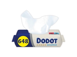 Toalhitas DODOT Sensitive (Outlet Caixa Aberta - Pack 3 x 4 x 54 - 648 Unidades)