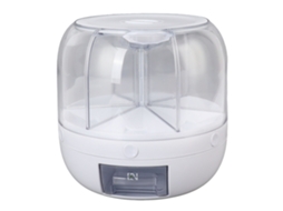 Nova Line caixa de Armazenamento Giratória de Grãos Transparente 6 Compartimentos Dispenser Arroz Pp 13.2lb