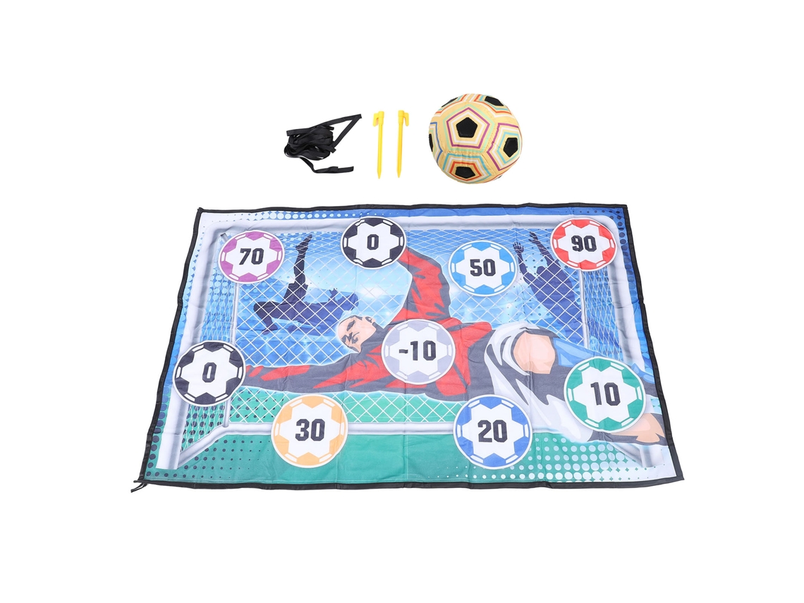 Primerox jogo de Futebol Infantil com Tapete e Bola Tipo a Jogo de Lançamento Indoor Outdoor