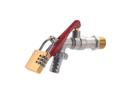 Válvula de Irrigação 1/2-3/4 Com Fecho Cadeado com Código QUICK PLOMBERIE