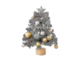 Árvore De Natal De Mesa, Árvore De Natal Em Miniatura Com Enfeites Pendurados Olysi Shop