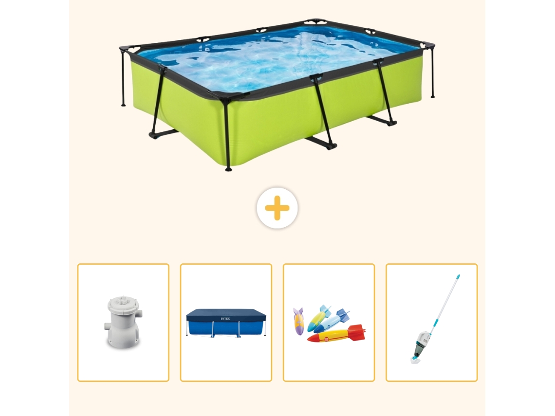 Exit-toys Piscina Exit Retangular - 300x200x65 Cm - 5-peças S269